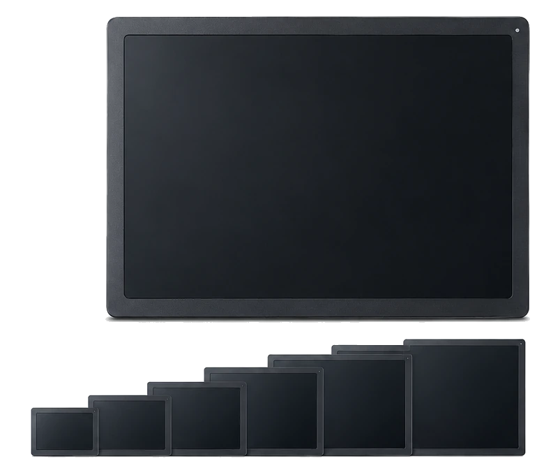 COMND rugged touchscreen monitor family in sizes from 7 to 23 inches